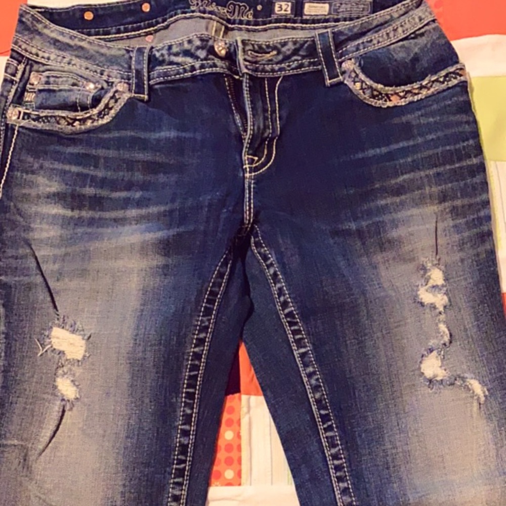MissMe Cuffed Capri